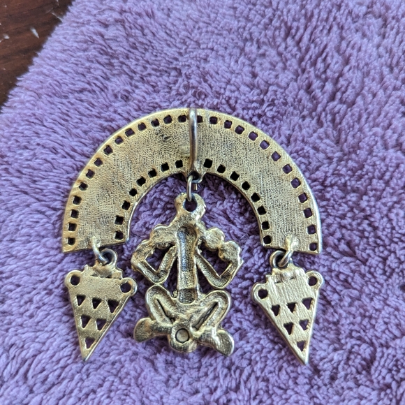 vintage mayan pendant - Picture 2 of 2